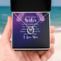 Lucky In Love Necklace:To My Loving Sister , I Love You