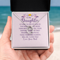 Lucky In Love Necklace:To My Daughter Love Your Dad