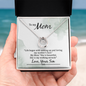 Lucky In Love Necklace: To My Mom Love Your Son