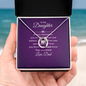 Lucky In Love Necklace:To My Daughter You Are Braver Love Dad