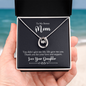 Lucky In Love Necklace:To My Bonus Love Your Daughter