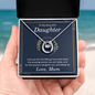 Lucky In Love Necklace: To My Beautiful Daughter Love Mum