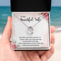 Lucky In Love Necklace:To My Beautiful Wife Wine Gets Sweeter