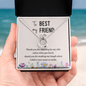 Lucky In Love Necklace:To My Best Friend Standing By My Side