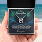 Lucky In Love Necklace: To My Daughter I Love You