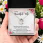 Lucky In Love Necklace:To My Beautiful Wife Wine Gets Sweeter