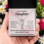 Lucky In Love Necklace: To My Bonus Daughter