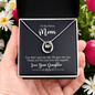 Lucky In Love Necklace:To My Bonus Love Your Daughter