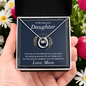 Lucky In Love Necklace: To My Beautiful Daughter Love Mum