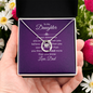 Lucky In Love Necklace:To My Daughter You Are Braver Love Dad