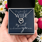 Lucky In Love Necklace:To My Beautiful Wife