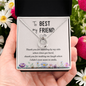 Lucky In Love Necklace:To My Best Friend Standing By My Side