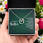 Lucky In Love Necklace:To My Beautiful Sister You'er My Best Friend