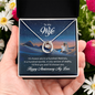 Lucky In Love Necklace:To My Wife Happy Anniversary My Love