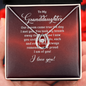 Lucky In Love Necklace:To My Granddaughter