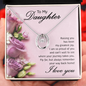 Lucky In Love Necklace:To My Daughter I Love You