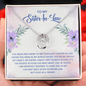 Lucky In Love Necklace:To My Sister In Law