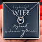 Lucky In Love Necklace:To My Beautiful Wife