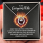 Lucky In Love Necklace: To My Gorgeous Wife