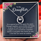 Lucky In Love Necklace: To My Daughter