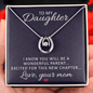 Lucky In Love Necklace: To My Daughter Love Year Mom