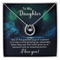 Lucky In Love Necklace: To My Daughter I Love You