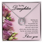 Lucky In Love Necklace:To My Daughter I Love You