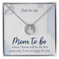 Lucky In Love Necklace: Just to Day Mom to Be