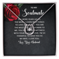 Lucky In Love Necklace:To My Soulmate Love Your Husband