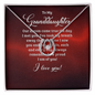 Lucky In Love Necklace:To My Granddaughter