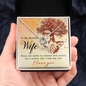 Lucky In Love Necklace: To My Beautiful Wife House And Wealth