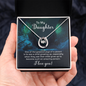 Lucky In Love Necklace: To My Daughter I Love You