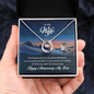 Lucky In Love Necklace:To My Wife Happy Anniversary My Love