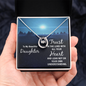 Lucky In Love Necklace: To My Beautiful Daughter Trust In The Lord