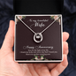 Lucky In Love Necklace: To My Beautiful Wife Happy Anniversary