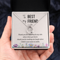 Lucky In Love Necklace:To My Best Friend Standing By My Side