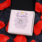 Lucky In Love Necklace:To My Daughter Love Your Dad