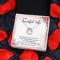Lucky In Love Necklace:To My Beautiful Wife Wine Gets Sweeter