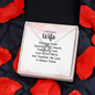 Lucky In Love Necklace: To My Beautiful Wife Distance Never Separate