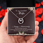 Lucky In Love Necklace: To My Beautiful Wife Happy Anniversary