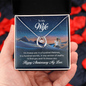 Lucky In Love Necklace:To My Wife Happy Anniversary My Love