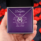 Lucky In Love Necklace:To My Daughter You Are Braver Love Dad
