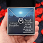 Lucky In Love Necklace: To My Beautiful Daughter Trust In The Lord