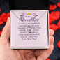 Lucky In Love Necklace:To My Daughter Love Your Dad