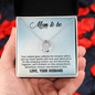 Lucky In Love Necklace:Mom To Be Love Your Husband