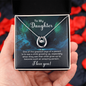 Lucky In Love Necklace: To My Daughter I Love You
