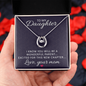 Lucky In Love Necklace: To My Daughter Love Year Mom