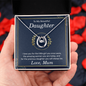 Lucky In Love Necklace: To My Beautiful Daughter Love Mum