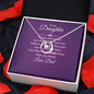 Lucky In Love Necklace:To My Daughter You Are Braver Love Dad