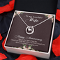 Lucky In Love Necklace: To My Beautiful Wife Happy Anniversary